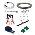 Ziptreck Suit 10 metre pulley rope kit with alloy steel components and safety retractor