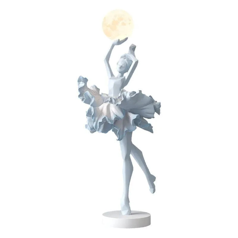Art Girl Atmosphere small USB night lamp in black gold, white, pink, or light blue.