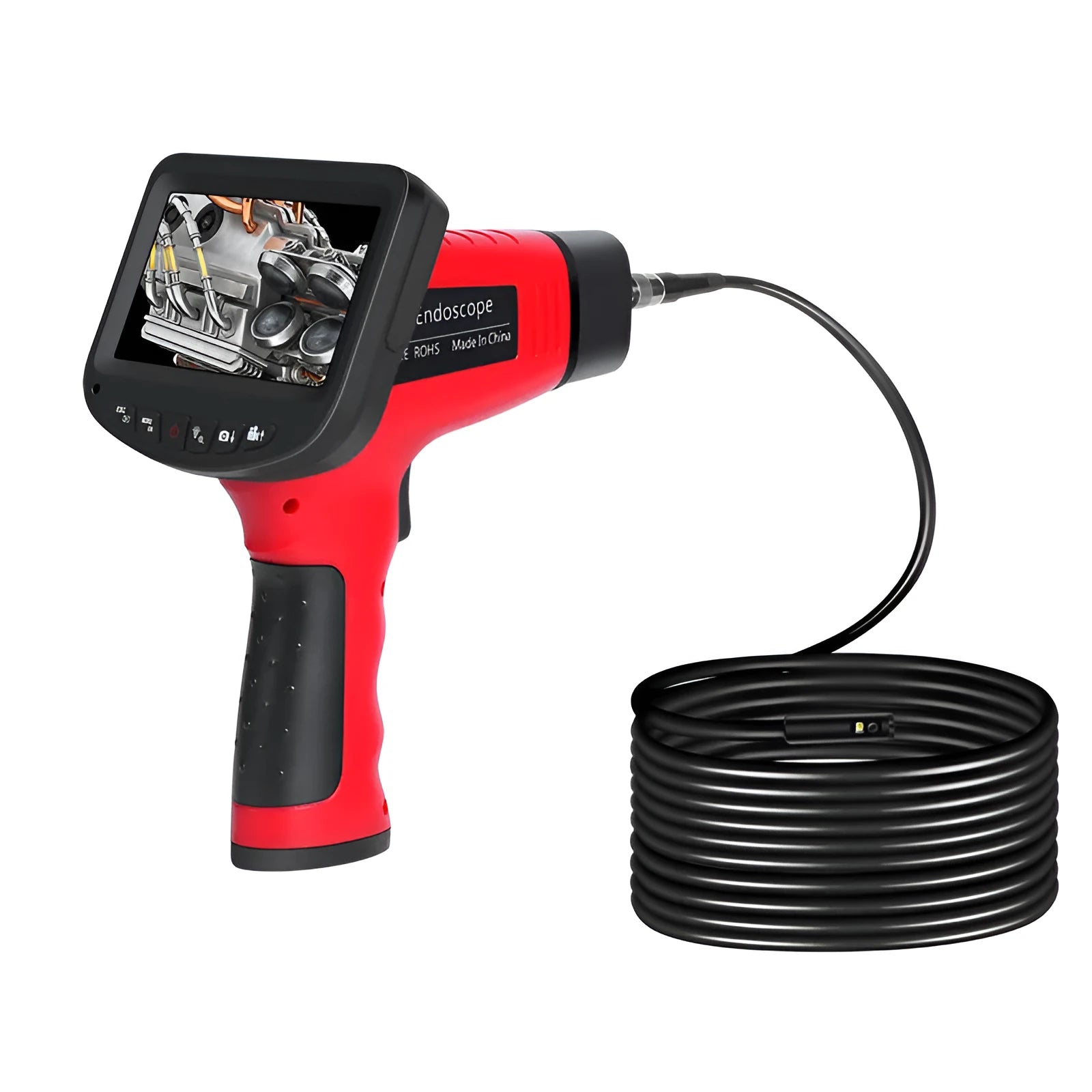 8.5mm dual-lens endoscope inspection camera with snake pipeline and memory card