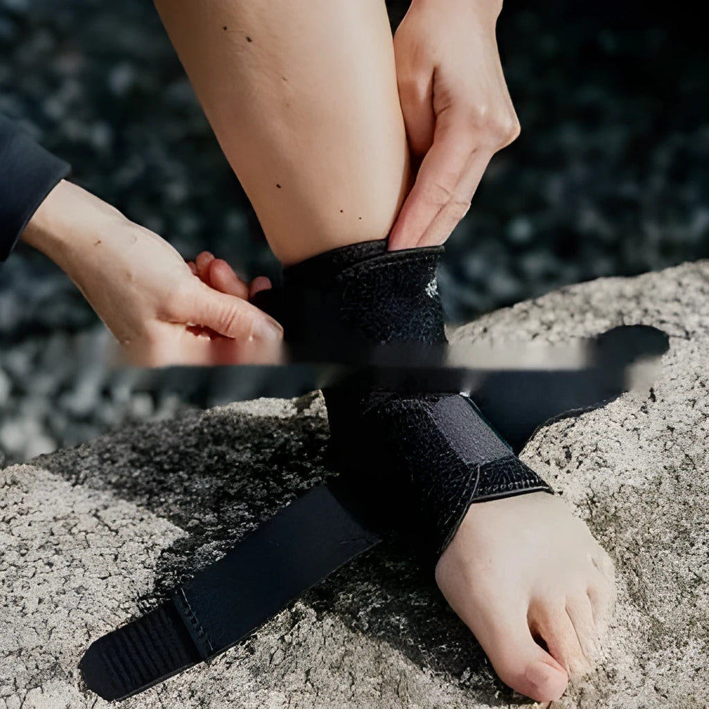 Black sports ankle support for basketball football running warm-keeping cold-proof protection