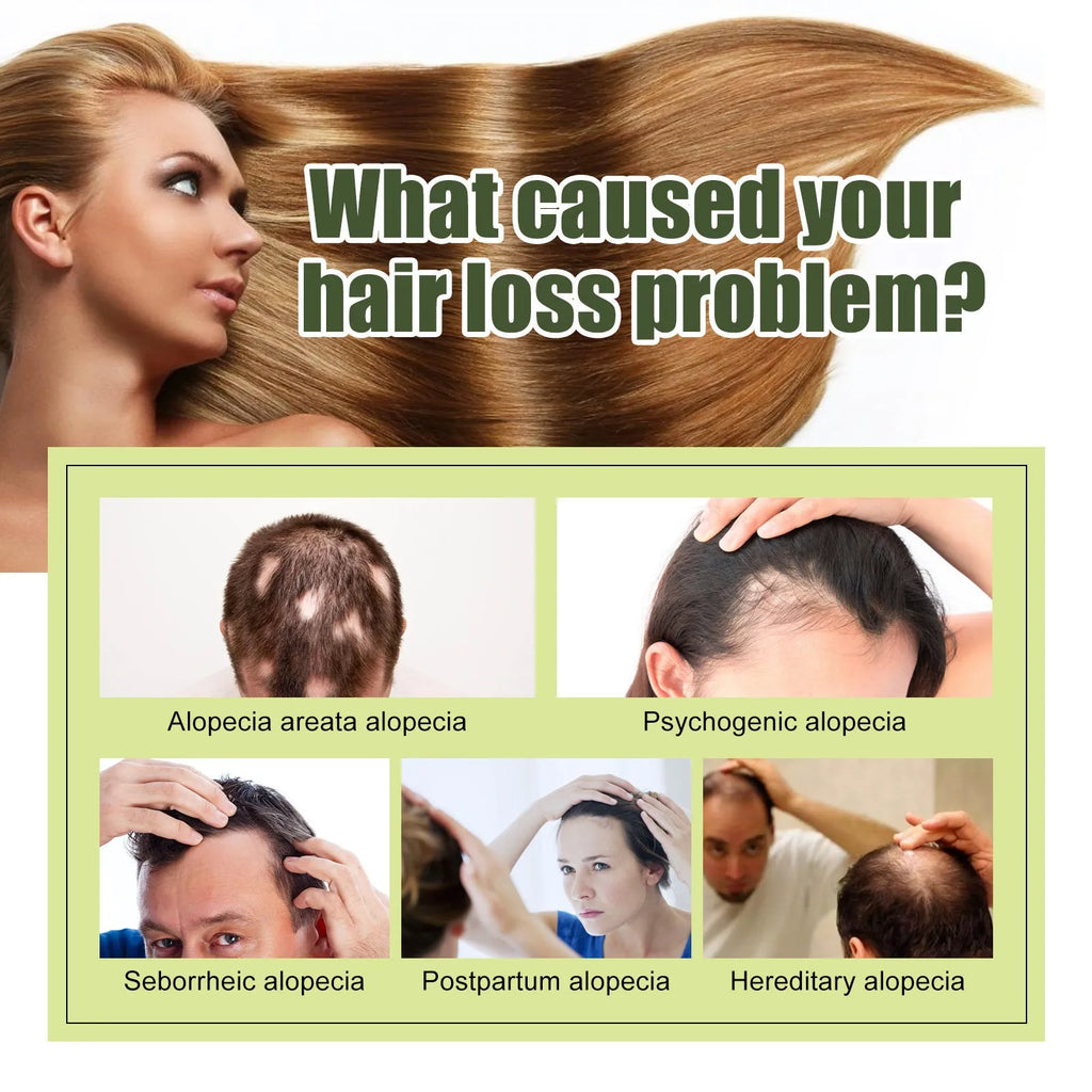 60ml bottle of hair care essential oil for anti-fall repair and dry hair moisturising
