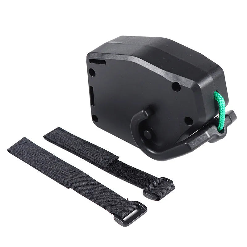Black plastic bicycle trailer connecting rope for towing trailers behind bikes