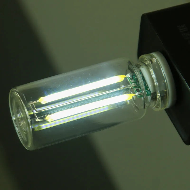 RX9001 transparent USB touch ambience night lamp in platinum with warm white light