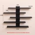 5-tier wall-mounted PVC storage rack for dolls and blind box toys in a home setting