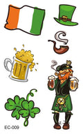 St. Patrick's Day clover tattoo sticker measuring 120×75mm with water transfer printing for Irish festivals