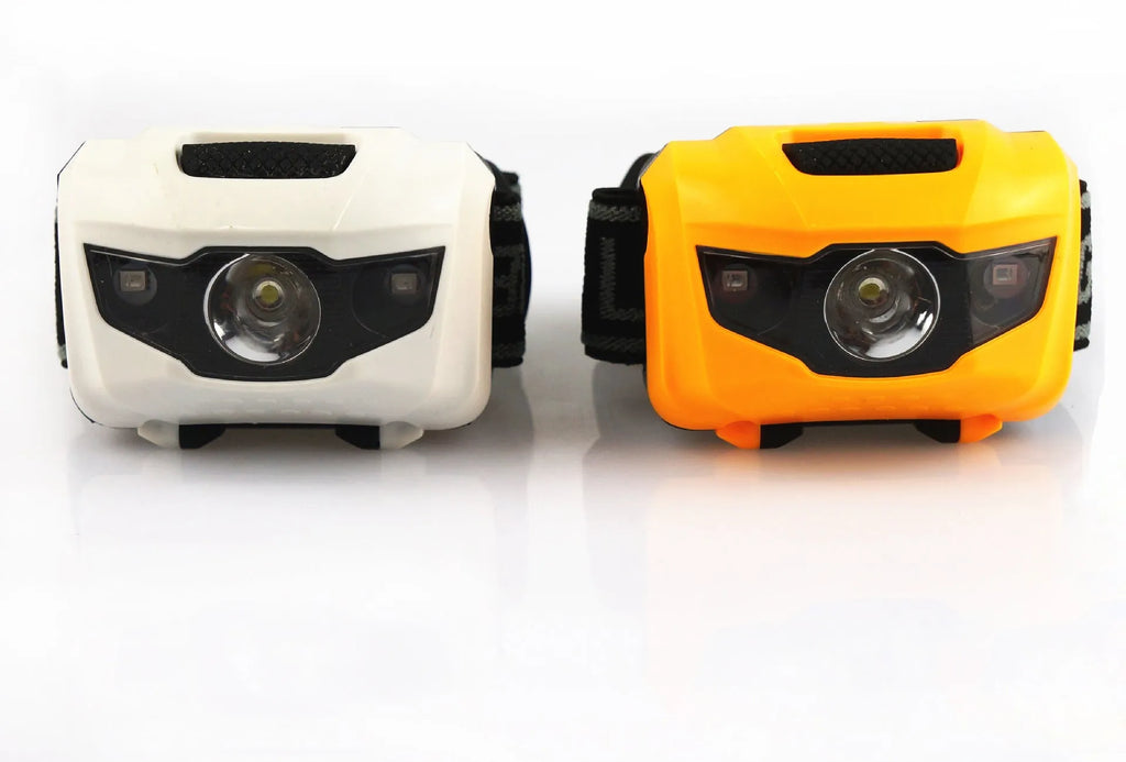 Cat eye 2 generation headlamp with 3W white LED and red LEDs, waterproof, 122 lumens, 70 metre beam, in black