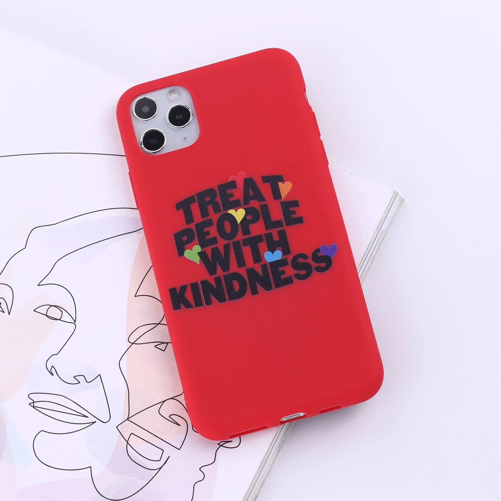 Printed TPU phone case for iPhone with painted colour finish