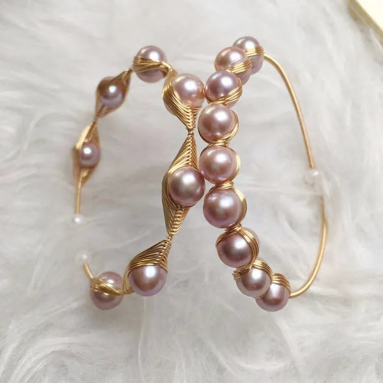 Women's fashion freshwater pearl bracelet unisex travel commemoration gift
