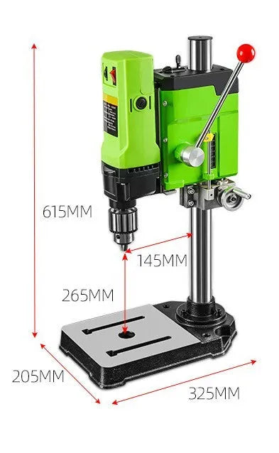 Bench drill and milling machine with cross bench pliers on workbench
