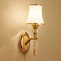 European wall lamp B109 glass lampshade 29x34cm single head sitting room