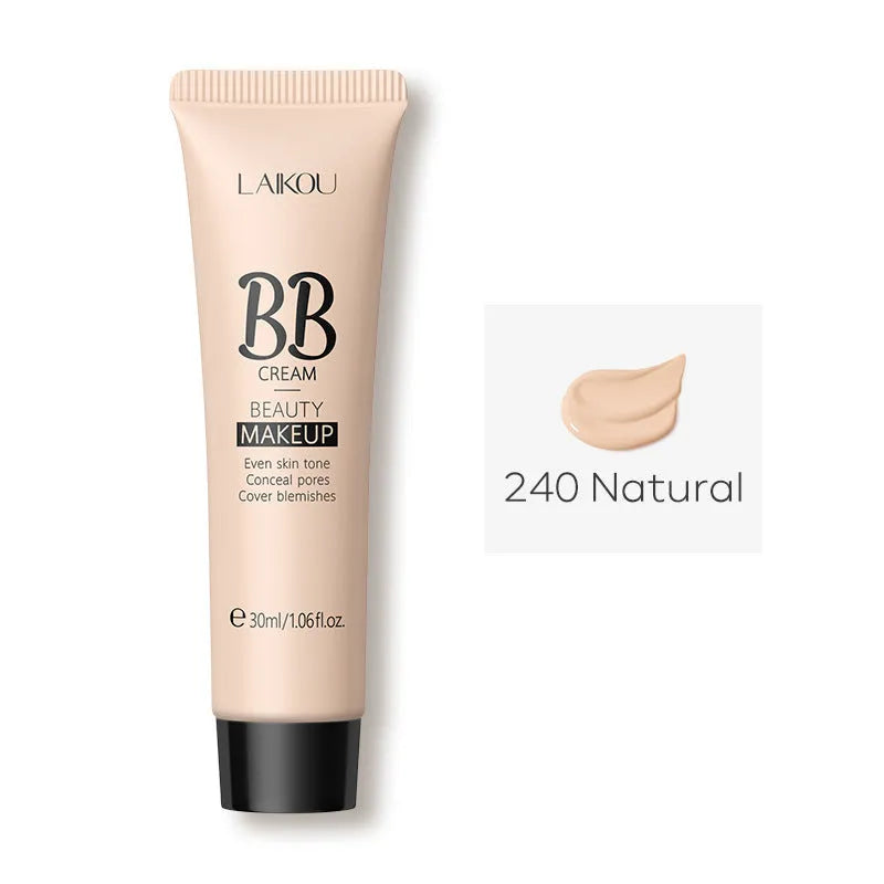 30ml tube of BB cream makeup in nine shades from ivory white to brown