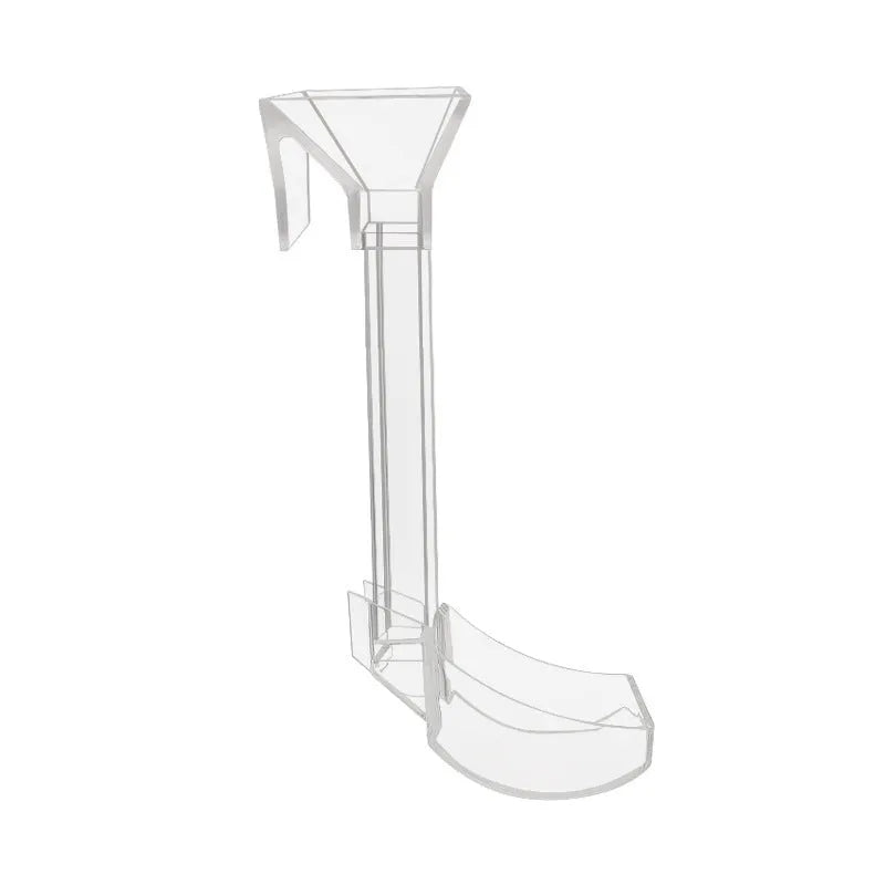 Plastic fish tank feeding dish with anti-picking tube, cleaning brush and feed spoon set