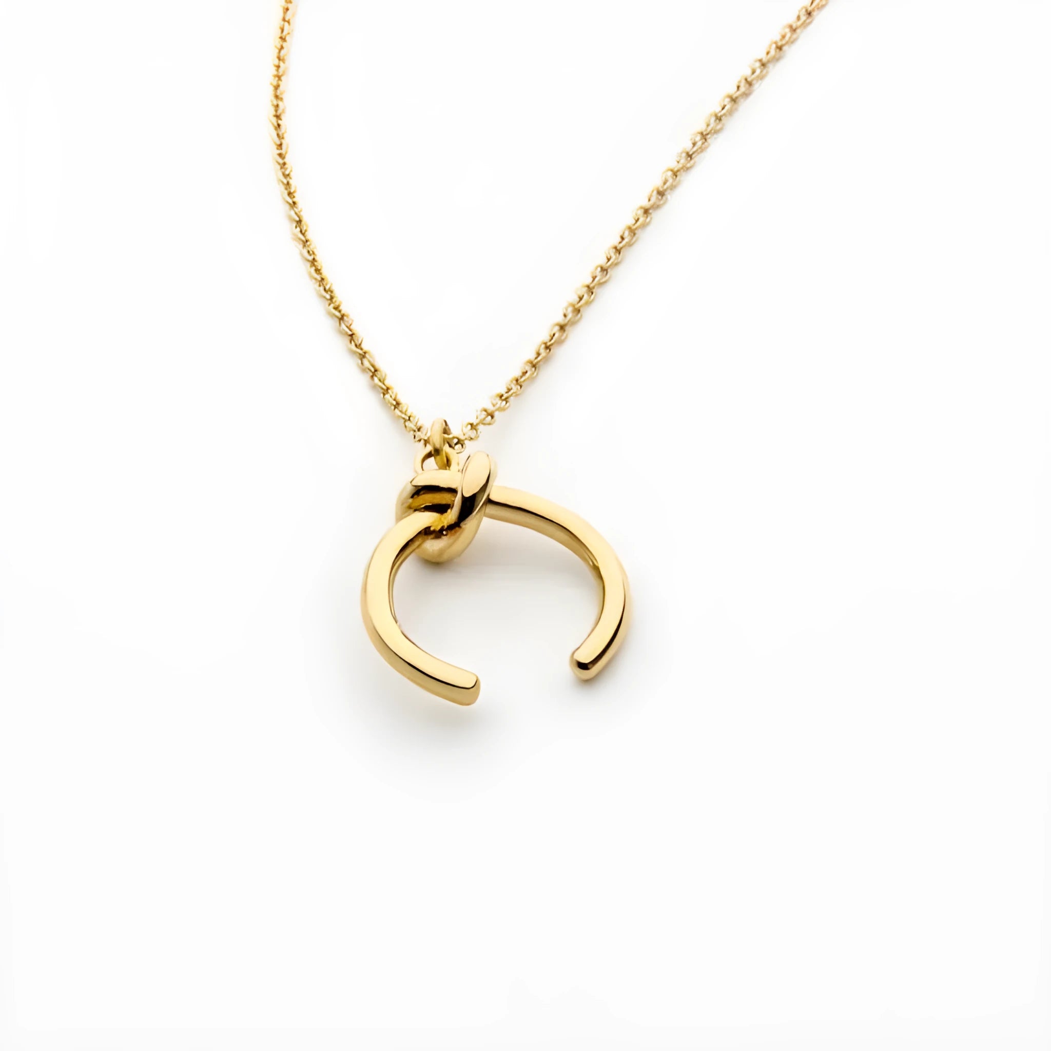 Vintage geometric pendant necklace with adjustable chain in gold or silver electroplated finish