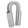 Stainless steel tubular sleeve ring for pipe connections, available in multiple diameters.