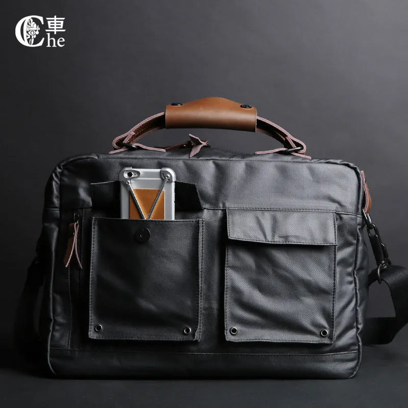 Dpark 14/15 inch Lenovo laptop bag with single shoulder sling in black, brown, and khaki colour options