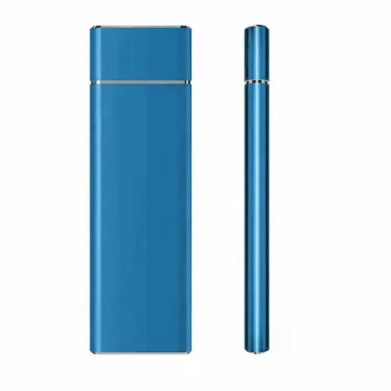6TB mini SSD mobile hard disk with metal casing in black, blue, orange, red or silver colours