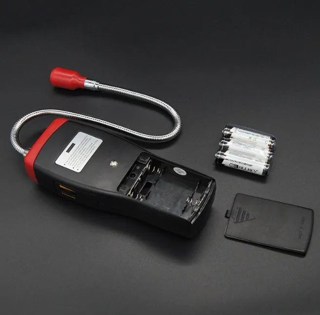 AS8800L portable flammable gas detector unit showing LED display and compact handheld design