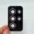 Tempered glass camera lens protector for Samsung S23 Ultra with flash Eagle Eye locator in silver finish