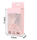 SUNFLOWER lightweight carbon steel scissor handle eyelash curler in original pink finish