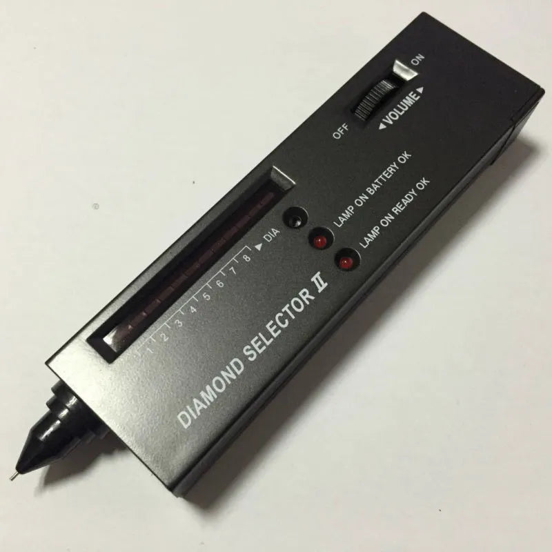 Black diamond thermal conductivity tester with metal probe for portable gem identification