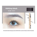 Small Gold Chopsticks Ultra-fine Eyebrow Pencil in five colour shades on a grey background.