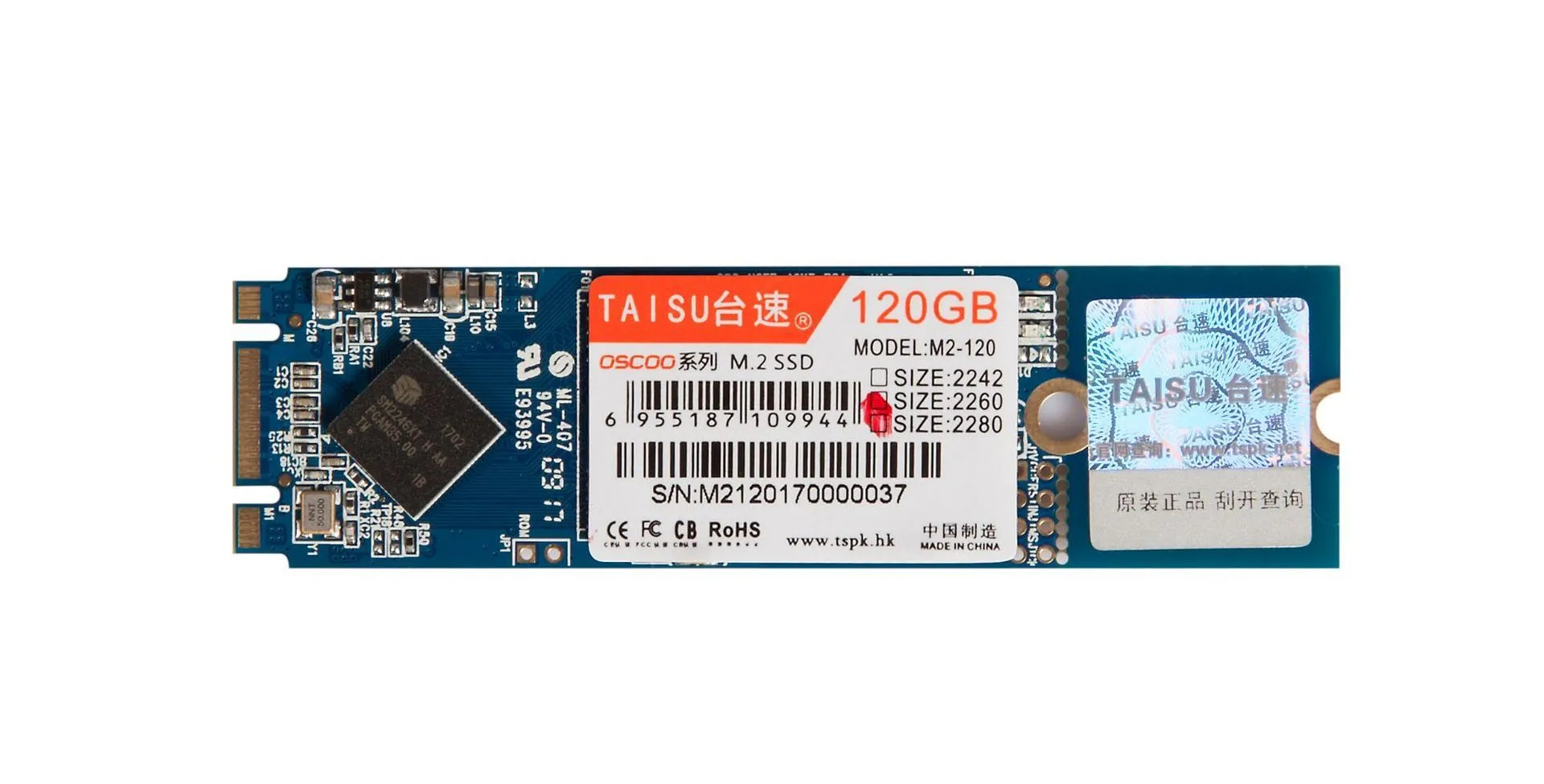 TAISU M.2 NGFF SATA III solid state drive 60GB 120GB 240GB 2242 2260 2280