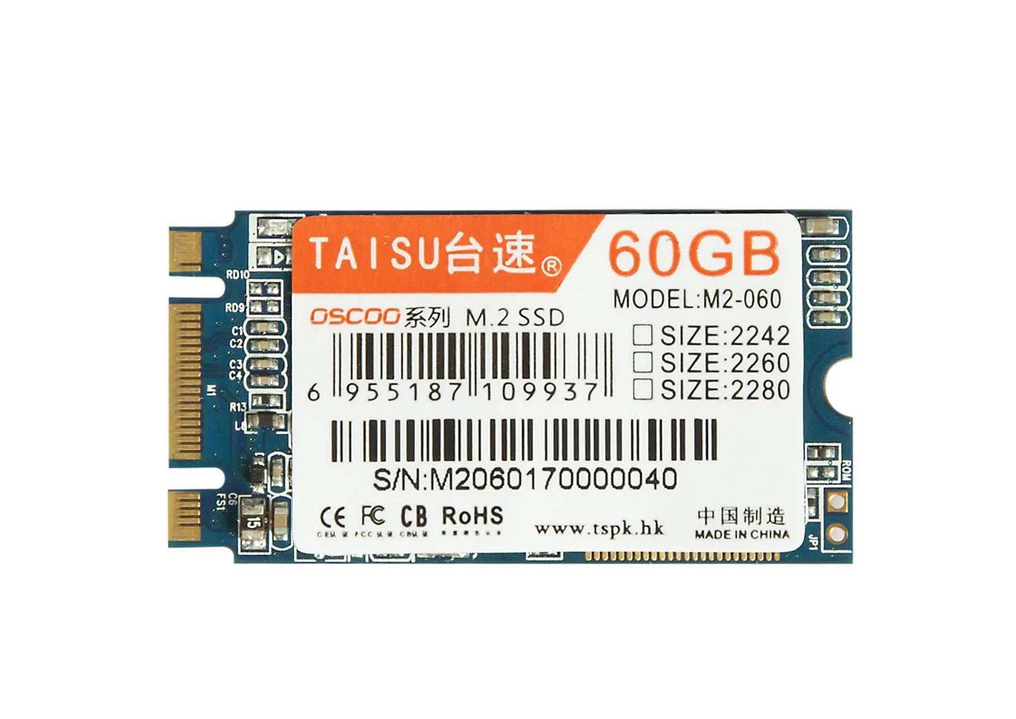TAISU M.2 NGFF SATA III solid state drive 60GB 120GB 240GB 2242 2260 2280