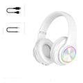 Folding Bluetooth headset with 40mm speakers, Bluetooth wireless and 3.5mm wired connectivity, black finish.