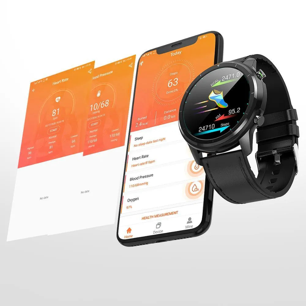 LEMFO LF26 smart bracelet with 1.3-inch screen shown in black, brown silver, and silver colour options