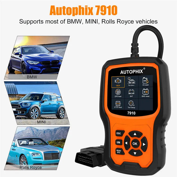 Autophix 7910 BMW and universal OBD2 automotive diagnostic scanner tool
