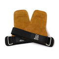 Brown fitness wrist protectors for pull-up bar and horizontal push training