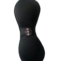 Black electric massage chest stickers with 3-key English control interface for breast stimulation
