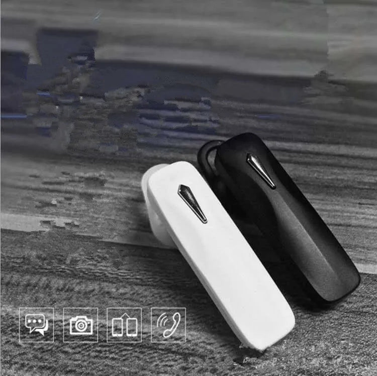 M163 black Bluetooth car headset with in-ear design for hands-free driving