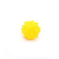 Bright colour spiked dog toy balls with paw print dimples for small breed chewing and fetch games