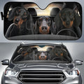Car snow protection front gear cover made of aluminium film foam polyester fabric with lanyard installation system