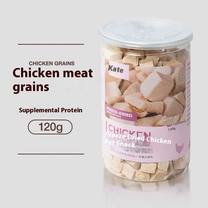 Cat snack chicken freeze-dried 500g bagged high-grade nuggets without shreds