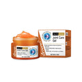 50g container of turmeric emu oil mint joint pain relief gel with topical application