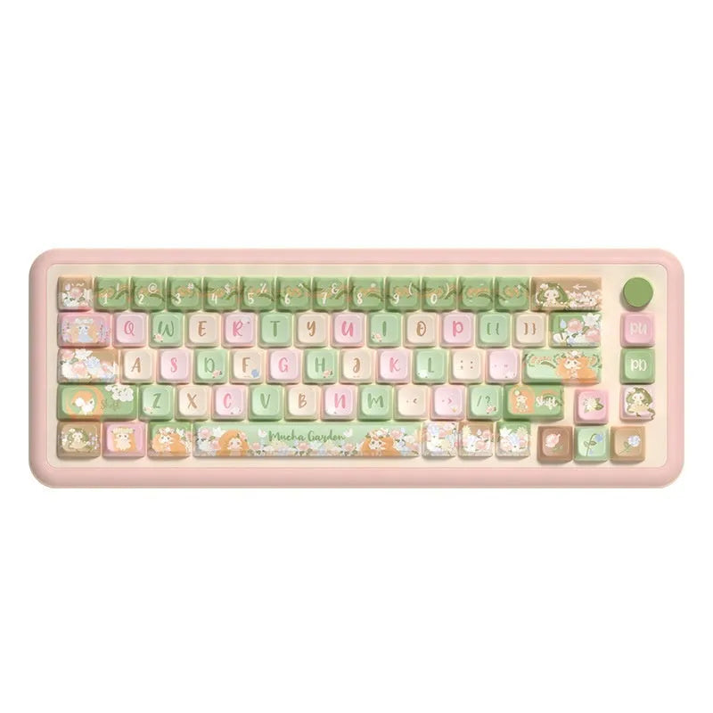 Mu Xia Garden Summer Garden custom keycaps for mechanical keyboards with sublimation printing