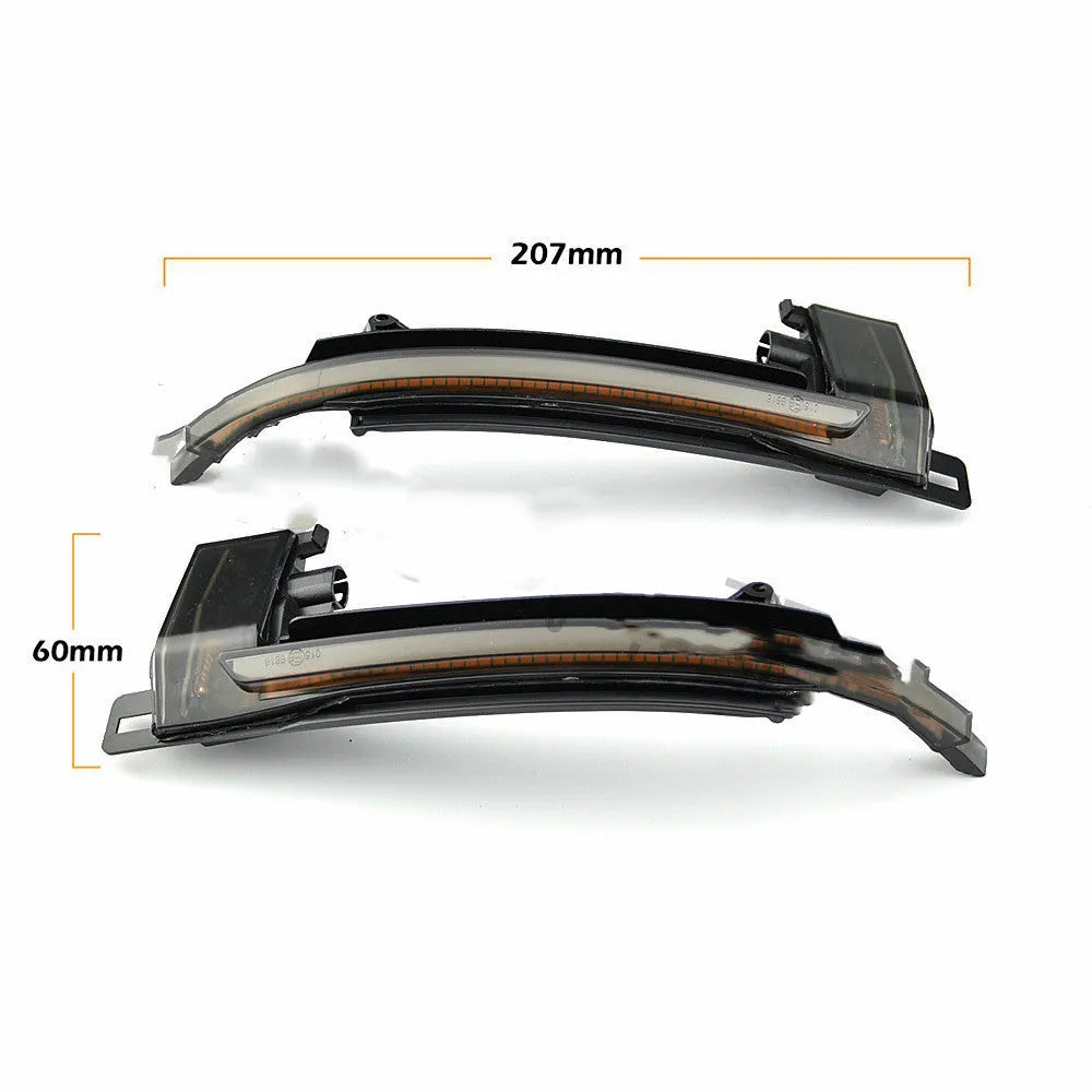 Dynamic LED mirror turn signal indicator for Audi B8 and B8.5 models in black or white finish