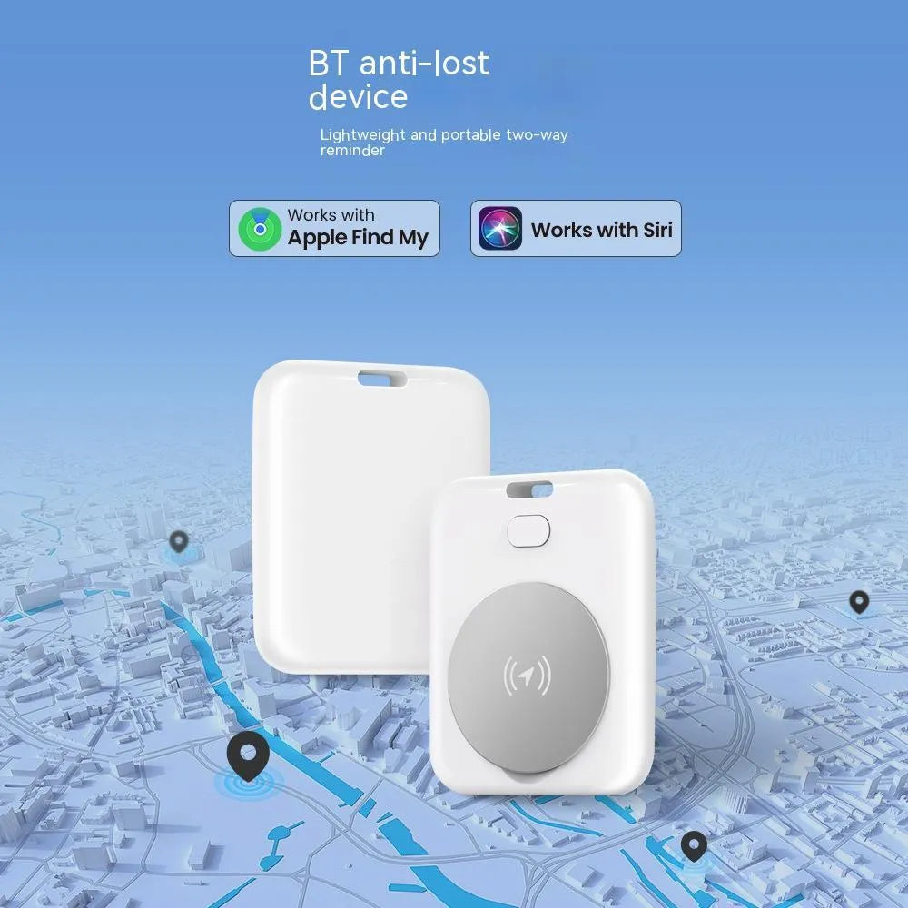 White smart anti-lost locator pet tracking device with alarm made from ABS plastic