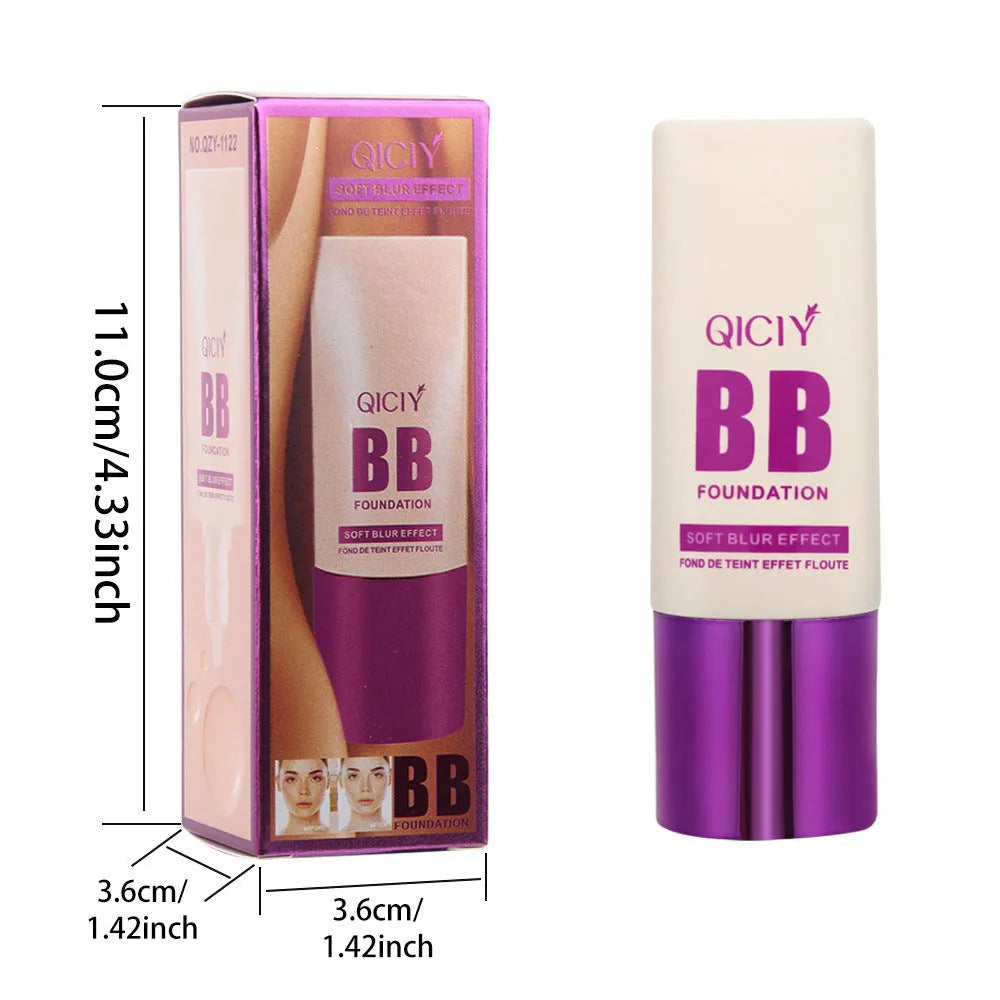 Feeding bottle liquid foundation BB cream in 10 brightening shades with colour repair properties