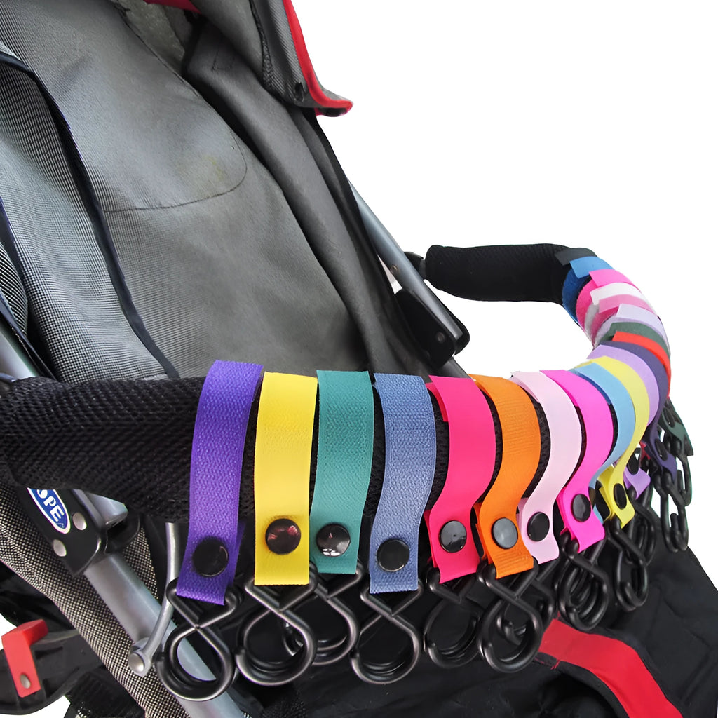 Nylon luggage velcro hook in assorted colours on an independent OPP pack.