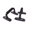 I-shaped PP sponge push up bars for strength training in black, blue, grey and red colour options
