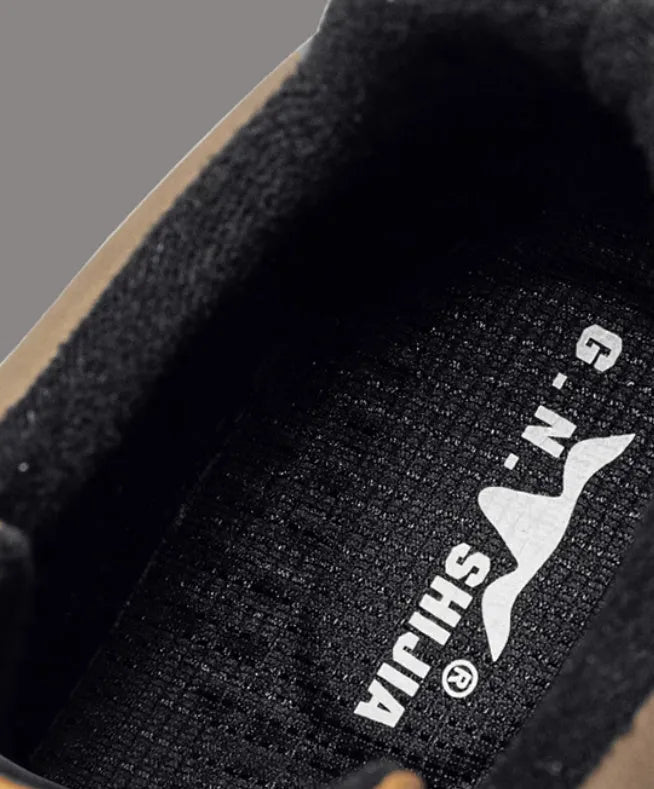 Summer platform casual sneakers with thick rubber sole, black and white colour options, side view