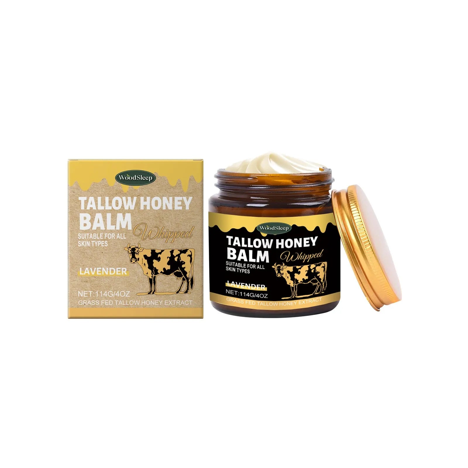 Butter Skin Cream mild ingredients 114g tub with honey and lavender extract for face and body moisturising