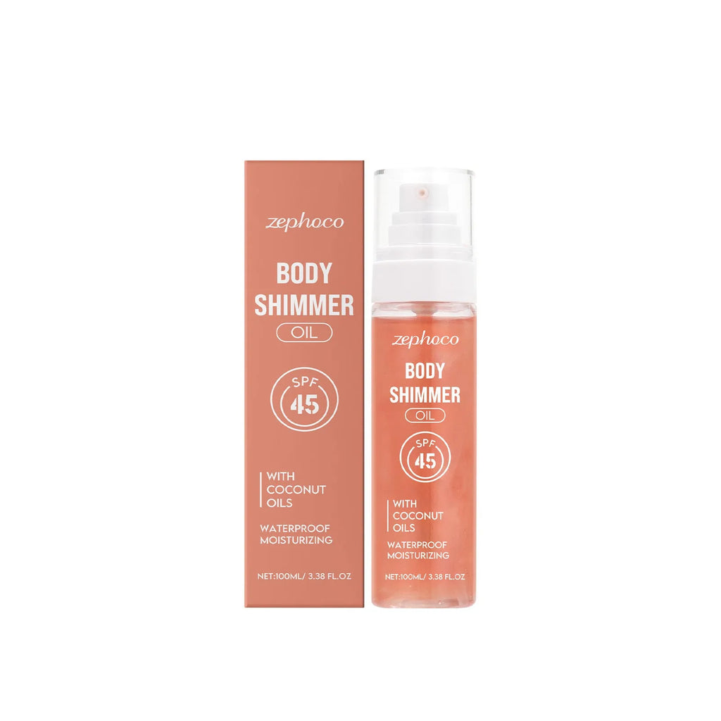 Sun protection body oil 100ml bottle with coconut and avocado oil blend