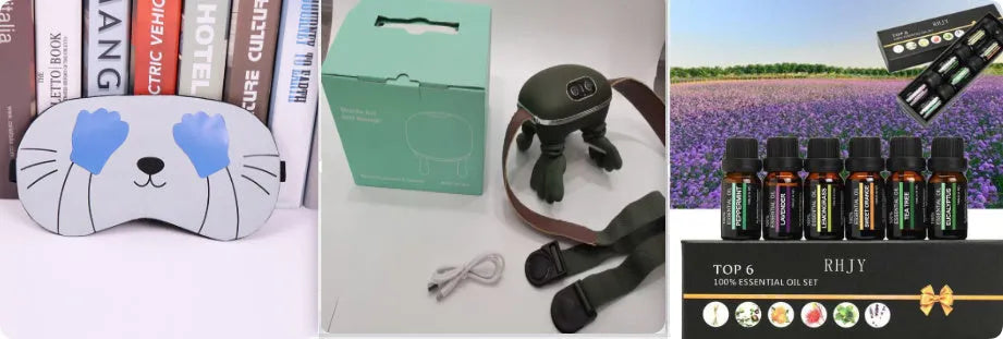 Moss green electric neck and shoulder massager with 4D kneading and heat, cordless design, 211x184x158mm