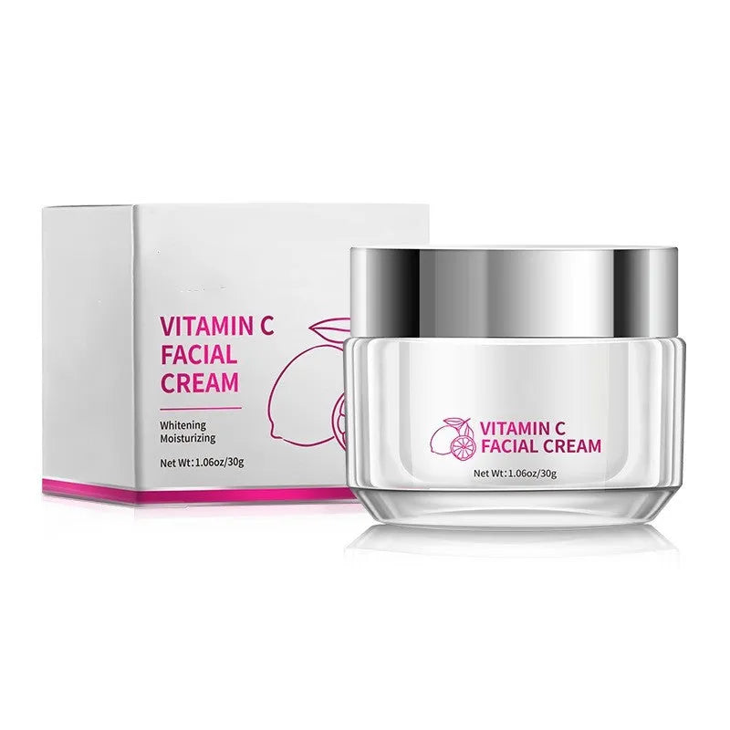30g vitamin C face cream in 6x6x5.2cm container for universal skin types