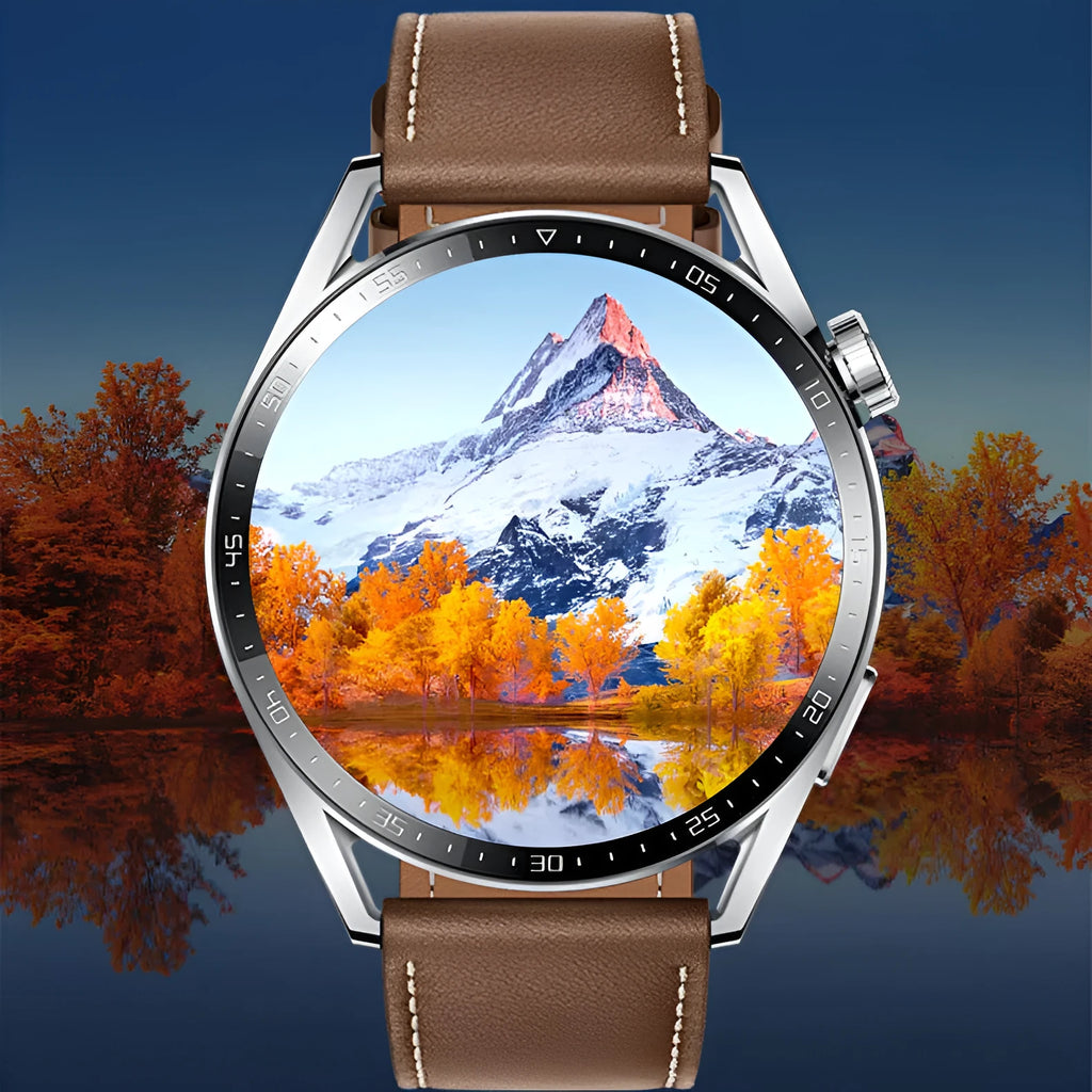 GS3 Max Smart Watch in black or silver with silicone strap on wrist, showing touchscreen display.