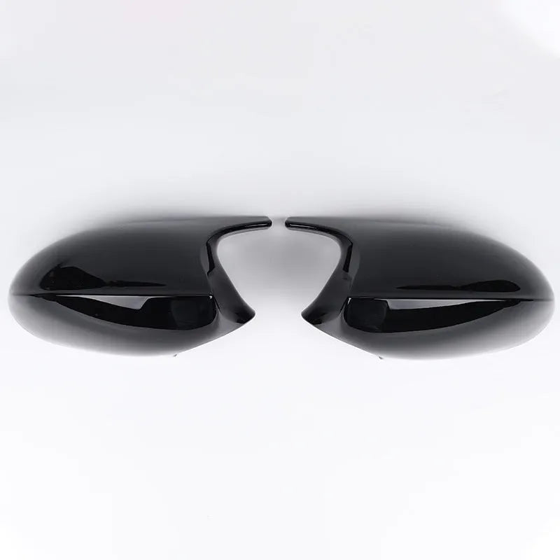 BMW 3 Series E90 rearview mirror shell replacement set in black ABS plastic